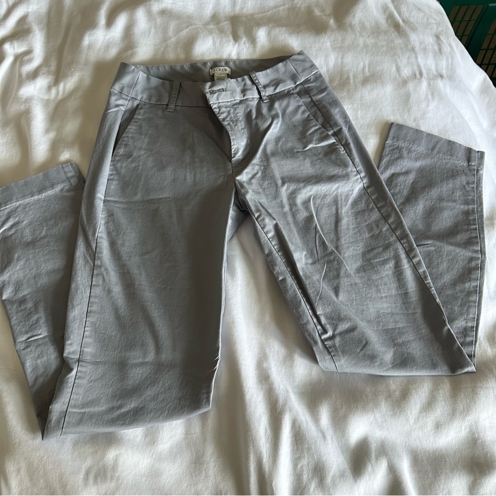 Gray Stretch Chino Pants